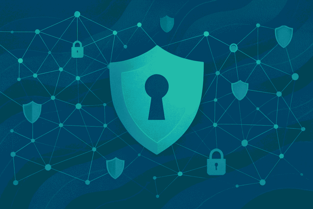 Abstract image symbolising enhanced business cybersecurity through MFA